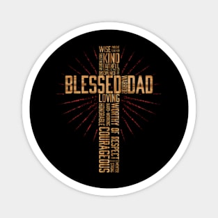 Father'S Day Dad Husband Blessed Dad Magnet